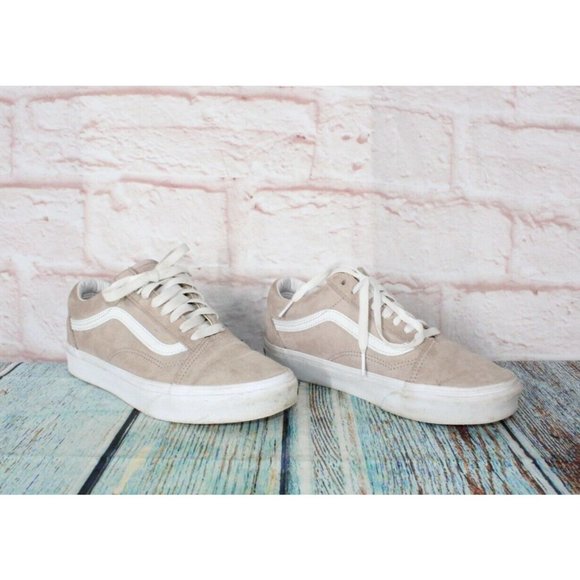Vans Old Skool Tan Suede Scotchgard Lace Up Skate Shoes Sneakers M 7 L 8.5 - Picture 3 of 9